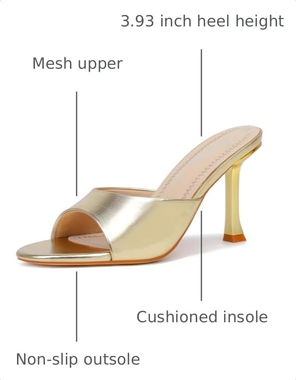 Image of Mostrin Kitten Heels for Women Round Toe Heels With Bow Vintage Mules Sexy Slip on Stiletto Backless Sandals for Party Daily