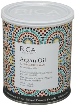 Rica Argan Liposoluble Painless Hair Removal Wax For Men & Women| Quick & Easy Tan Removal Waxing for Sensitive Skin| 800 ml, Pack of 1