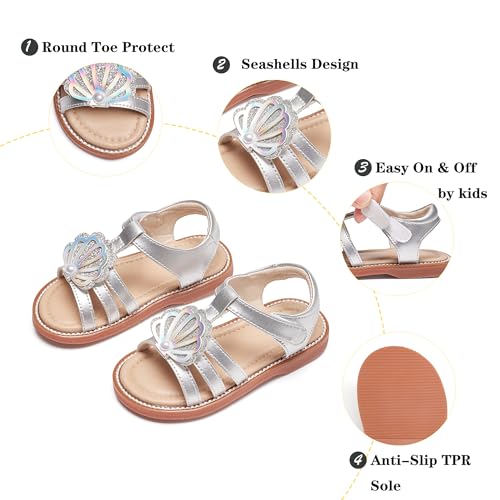 Image of Kiderence Toddler Girls Sandals Little Girls Kids Summer Shoes Toddler Sandals