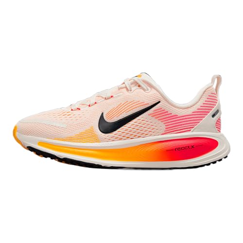 Nike Vomero 18 Big Kids' Road Running Shoes (HQ2157-102, Sail/Bright Crimson/Laser Orange/Black)