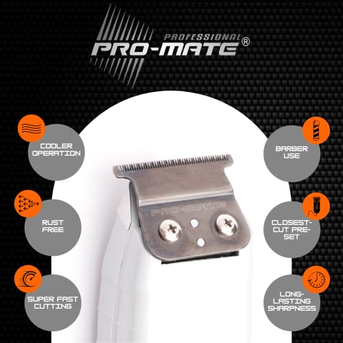 Pro-Mate One Hittaz Zero Gap T Blades for Andis T-Outliner & GTX (Model GO, GTO #04521)