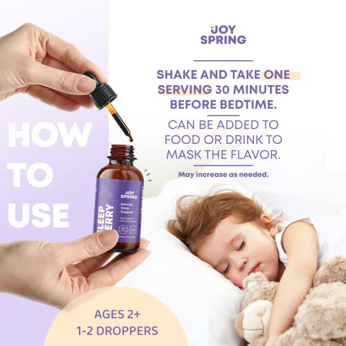 Joyspring Sleepberry Melatonin For Kids Sleep Support And Vitamin For Brain Memory And Focus Support Natural Kids Focus With Organic Vitamins For Kids #TOP4
