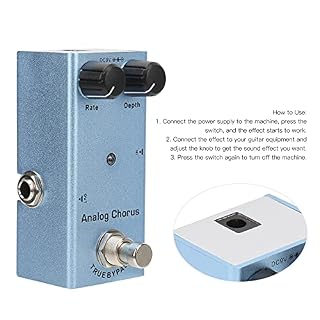 Effet de chœur analogique, coque en métal, son doux, lumières LED, effet de guitare True Bypass avec pédale pour les concerts(Chorus analogique ZP-07) - Les Beatles, Paul McCartney, John Lennon, RIngo Starr, George Harrison Effet de chœur analogique, coque en métal, son doux, lumières LED, effet de guitare True Bypass avec pédale pour les concerts(Chorus analogique ZP-07) – Image 4