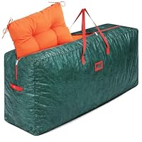 GARPROVM Groß Aufbewahrungstasche für Gartenauflagen XXL, 476L Auflagentasche für Polsterauflagen Gartenpolster Aufbewahrung, Verpackungstasche Umzugstasche PP Stoff Wasserabweisend, 165x38x76cm