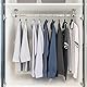 HQdeal 2 Stück Edelstahl Rundrohr-Halterung, Stangen Flansch Set, Kleiderschrank Stangenhalter Kleiderstange Stangenhalterung Spurstangenkopf Halterung mit Schrauben (25mm)