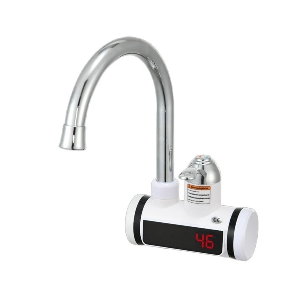 Electric Tap Instant Hot Water Heater Shower Electric Tankless Faucet Kitchen Bathroom Instantaneous Tap(110V Lateral Water)