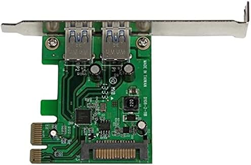 PEXUSB3S24 2 Port PCI Express (PCIe) SuperSpeed USB 3.0 Card Adapter with UASP, SATA Power, Dual Port USB 3 PCIe Controller