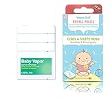 RaZbaby Vapor-RaZ Refills/Baby Cough and Cold Relief/Use at Home & on The go/All Natural Menthol & Eucalyptus / 4 Refills