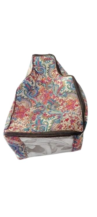 Folding Seat Box Storage Pack of 2 Blouse Cover Side Visible Window Waterproof Blouse Flower Quilted Storage Wardrobe Clothes Organizer Blouse Protector-image-47