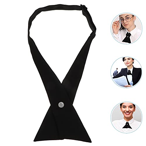 2Pcs Adjustable Practical Cross Bowtie for School Uniforms Comfortable Quality Delicate Design for Women for Uniform Shirts Smooth Touching Feel3