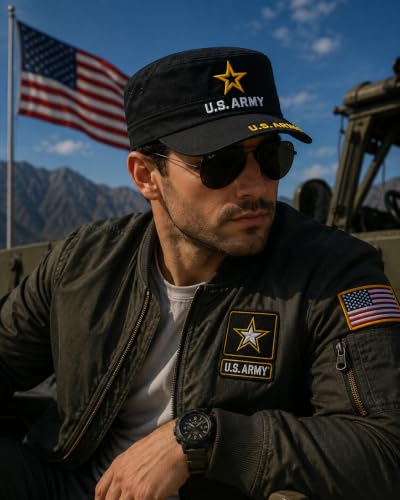 Image of US Army Veteran Hat for Men - Officially Licensed Military Baseball Cap, Gift for Veterans
