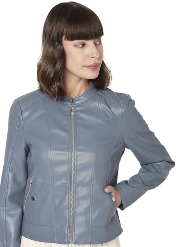Image of Vero Moda Mock Collar Biker Jacket
