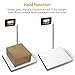 UNIWEIGH Digital Postal Scale,440lb x 10g Accuracy Shipping Scale,Stainless Steel Platforms,Heavy Duty Scale with LCD/Hold/Tare Functions,Postage Scale for Packages,Luggage Scale,Battery&USB Included