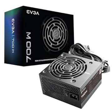 Fonte de Alimentação EVGA 700 W1, 80 Plus Branca 700W, 3 Anos de Garantia, Fonte de Alimentação 100-W1-0700-K1