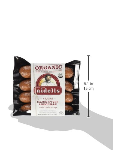 Aidells Smoked Chicken Sausage, Cajun Style Andouille, 12 Oz. (4 Fully Cooked Links) #TOP2