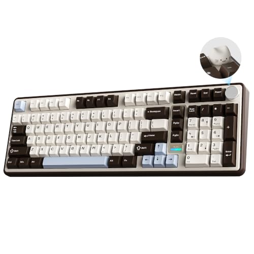 Image of YUNZII B98 PRO 96% Wireless Mechanical Keyboard(Coffee Brown, Milk Switch)