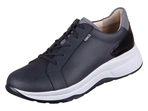 FinnComfort Delaware Schwarz Chaussures Confortables en Cuir Noir pour Homme