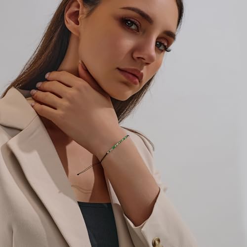 LIU JUN Fck Trump Morse Code Bracelet For Women, Adjustable Boho Activist Anti-Trump Stacked Beaded Bracelets To My Best Friend Originality Gift Jewelry2