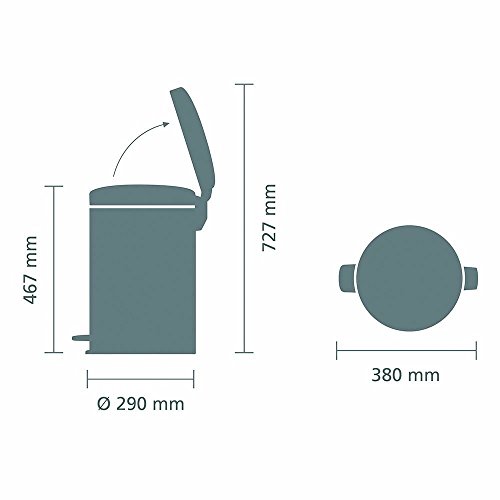Image of Brabantia newIcon Sense of Luxury Pedal Bin, 20 L - Mineral Mustard Yellow