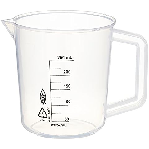 Neolab 4 L with Pouring Rim and Amp Handle for Graduated Polypropylene Beaker 250 ml, Natural Cover