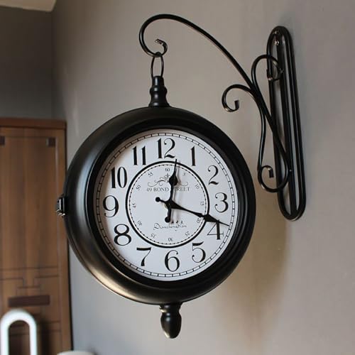 Vintage Double Sided Wall Clock