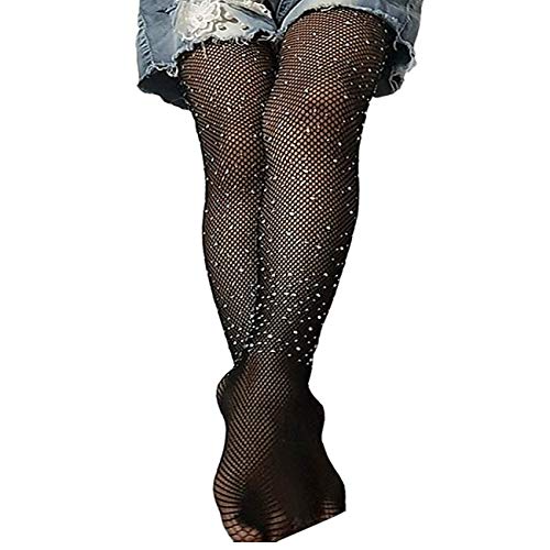 Little Girls Sparkle Tights Toddler Kids Fishnet Stockings Crystal Elastic Socks Glitter Pantyhose