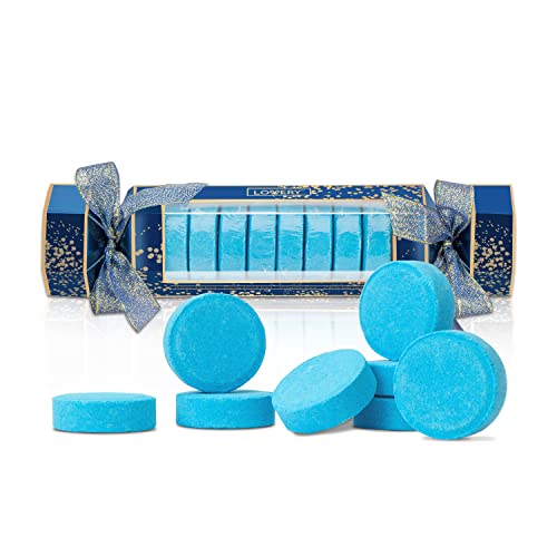 Product Image of the Shower Steamers Aromatherapy, 8 Essential Oil Bath Bombs for Your Shower, Natural Shower Tablets in Ocean Bliss, Honey Almond, Lavender & White Rose Jasmin, Birthday, Unique Gifts for Women