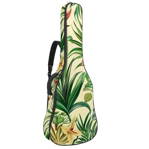 Sac guitare acoustique imprimé tropical pour emporter votre musique en voyage