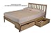 KD Frames Charleston Platform Bed - Twin XL Bed - Unfinished Wood Bed Frame - Natural, Minimalist Bed with Slatted Headboard - Easy Assembly, No Box Spring Needed - Solid Wood Twin XL Platform Bed