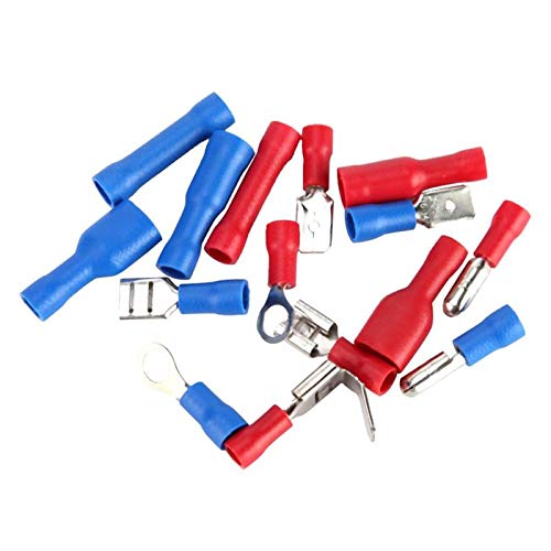 200Pcs/lot Assorted Insulated Electrical Wire Cable Terminals Crimp Connector Spade Set For Auto Industry - (Color: 520pcs)