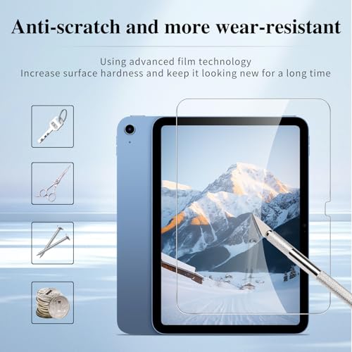 LKOOZO Screen Protector for iPad (A16) 11th Generation 11 inch 2025 / iPad 10th Generation 10.9 inch 2022, Tempered Glass Film, with Installation Frame, 2 Pack - Image 4