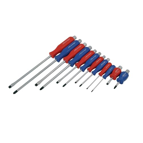 Image of Neilsen CT1506-12pc Pound Thru Screwdriver Set with Slotted and Pozi Drive Sizes, Supplied in Blow Mould Case, Ideal for General Screwdriving Applications