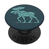 Photo Gallery abstract leaf bull moose - wildlife & nature lover art popsockets popgrip intercambiabile Photo Gallery abstract leaf bull moose - wildlife & nature lover art popsockets popgrip intercambiabile