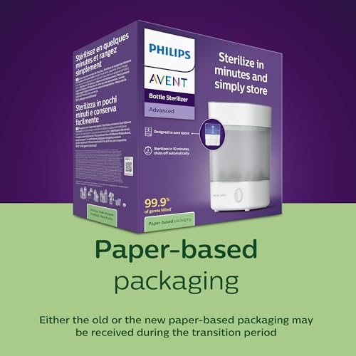 Philips Avent Advanced Bottle Steriliser, Kills 99.9% of Germs*, 10 min Sterilising Cycle - SCF291/01 - imagen 7