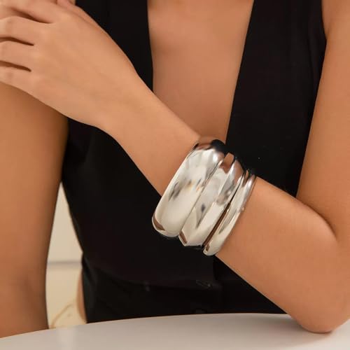 Image of Shining Diva Fashion Gold Plated Stylish Kada Bangle Cuff Bracelet for Women & Girls