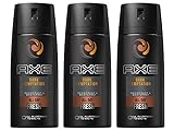 axe dark temptation roll on Bleiben Sie länger frisch AXE, Deodorant Dark Temptation 3 x 150 ml