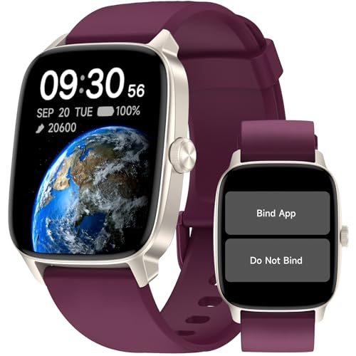 Pedometer Watch No APP/Phone Required, Waterproof Fitness Tracker Watch with Heart Rate Monitor, Large Screen with Pedometer, Sleep Tracking, Calories & Step Counter, Smart Watches for Women Men