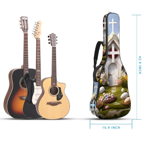 Housse guitare acoustique 106 cm étanche avec compartiment accessoires et protection renforcée - 5