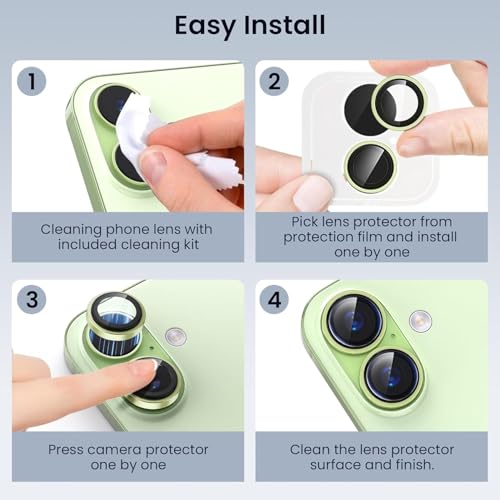 Image of Lensarmor Compatible With Sage iPhone 17 Camera Lens Protector - 9H Tempered Glass, Scratch Resistant, Flash-Friendly Premium Lens Cover