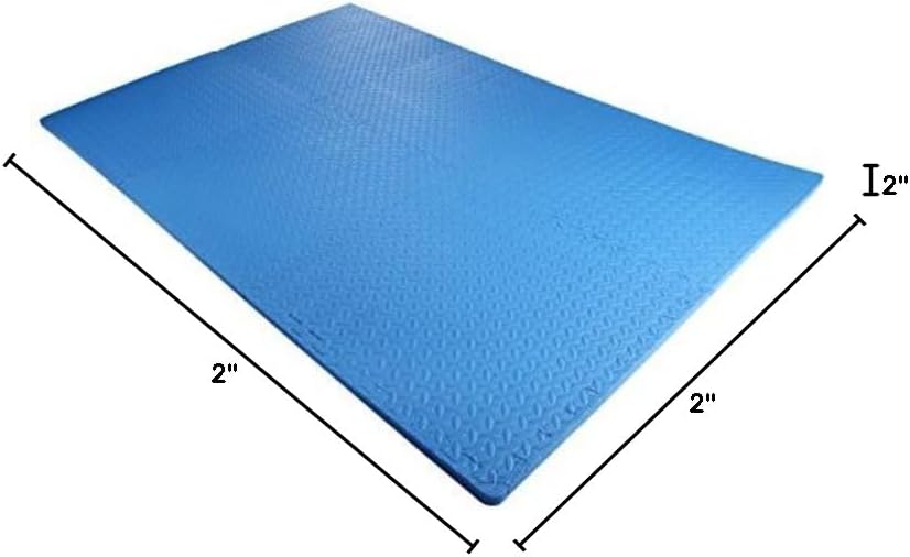 Signature Fitness Puzzle Exercise Mat with EVA Foam Interlocking Tiles for MMA, Exercise, Gymnastics and Home Gym Protective Flooring, Multiple Sizes