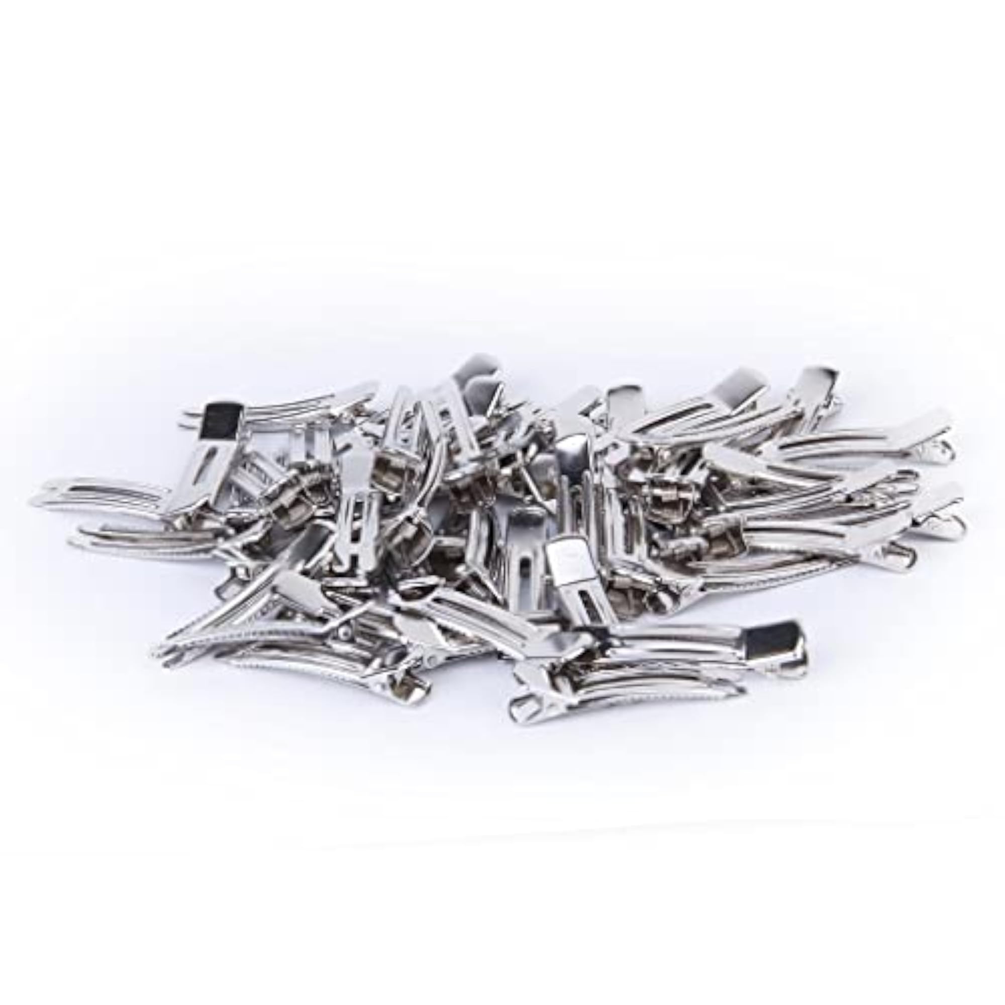 50 Pcs Blank Double Prong Hair Clips for DIY