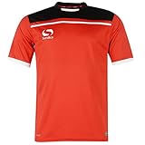 Sondico Men's Precision Training Tee Shorts, Red, Large