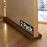 Evelots Draft Stopper Door/Window-Jumbo-Double Sided-No Cold-36 Inches -Vinyl-Set/2
