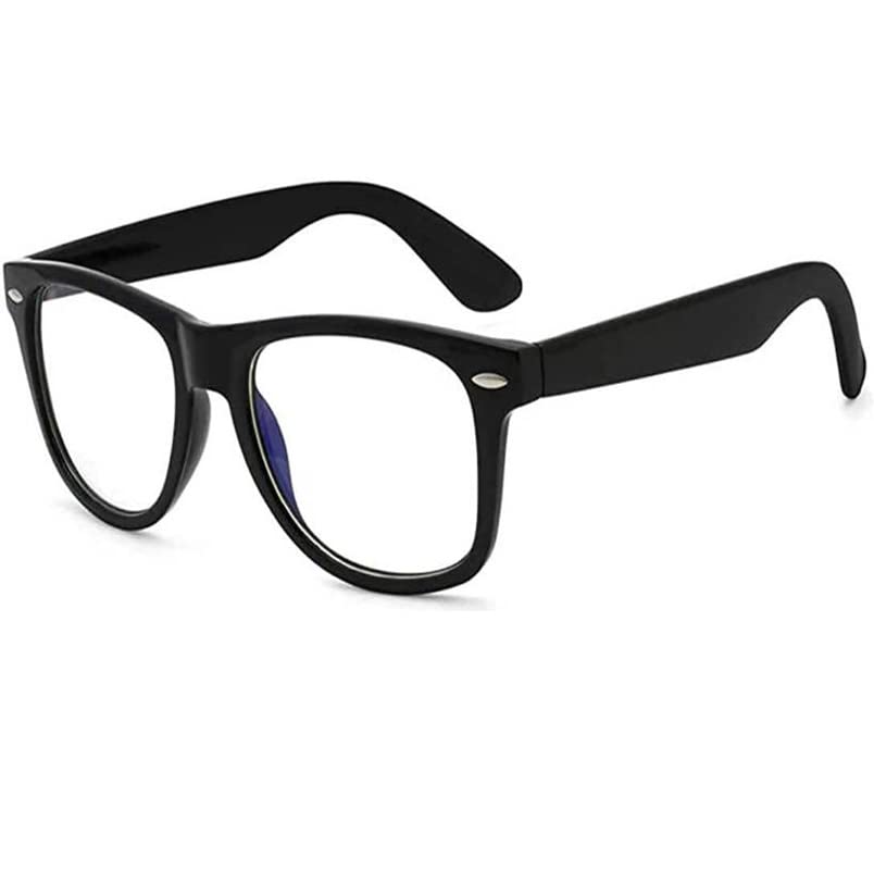 Younky Black & Clear Rectangular Sunglasses Combo For Men & Women with UV Protection (Lens Black & Clear ||Frame-Black|| Ynk-UPD-547) - Pack of 2 1