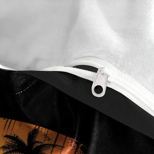 Housses de couettes Île Coco microfibre anti-plis literie lit simple - 8