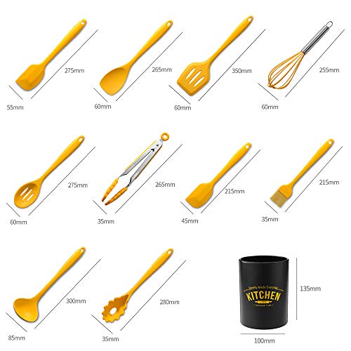 Pá, conjunto de utensílios de cozinha de silicone Conjunto de utensílios de cozinha de 10 unidades C