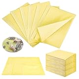 Dental Lätzchen,125 Stück 33x45CM Tattoo Tischdecken,Patientenservietten,Dentalservietten,Wasserdichte Tattoo Piercing Lätzchen Für Krankenhäuser Studios,Tattoo,Praxen(Gelb)