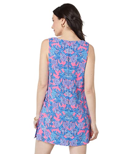 Lilly Pulitzer Donna Square Neck Romper Soleil Pink Palm Paradise 10 #TOP1