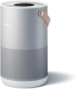 Smartmi Purificador de aire P1 portátil de alta eficiencia con filtro HEPA13 hasta 30㎡ CADR 250m³/h 19dB Modo de suspensión Eliminación de partículas 99,99% APP conectada y monitoreo en vivo Gris