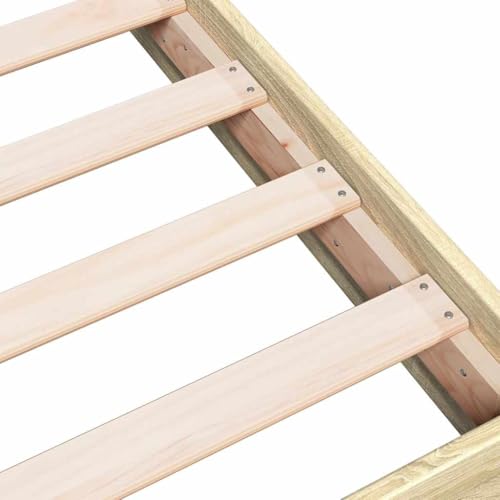 Vidaxl Giroletto In Legno Multistrato Rovere Sonoma 75X190 Cm - Arredo Camera Da Letto, Struttura E Telaio Letto - 4